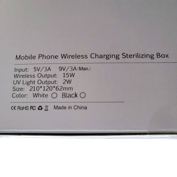 Qualcomm Quick Charge Mobile Phone Wireless Charging Sterilizing Box BRAND NEW! - Picture 2 of 6